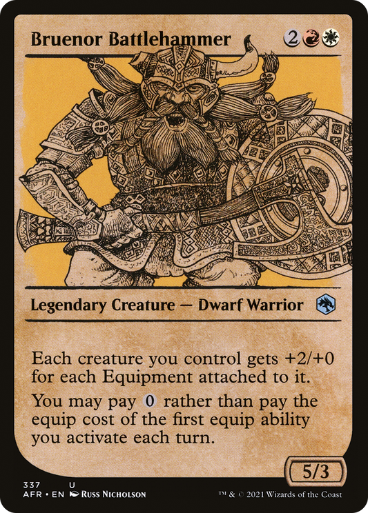 Bruenor Battlehammer (Showcase) [Dungeons & Dragons: Adventures in the Forgotten Realms] Foil