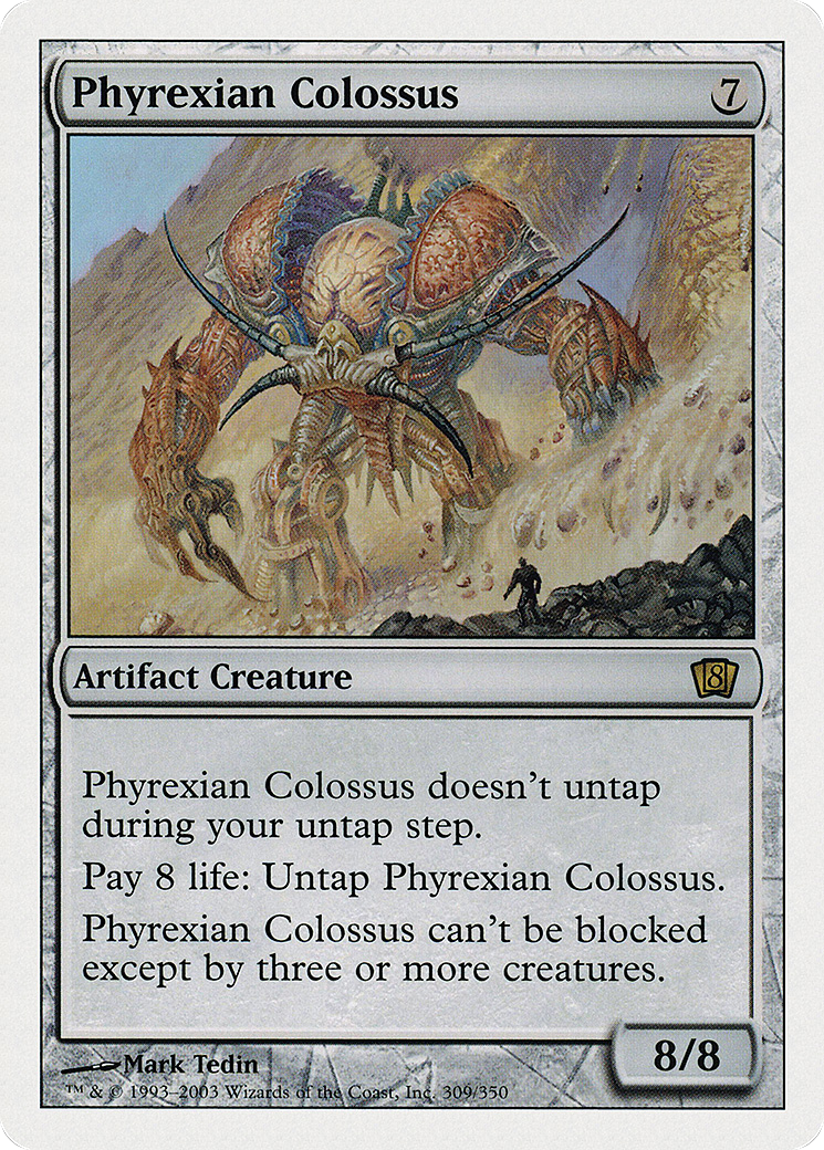 Phyrexian Colossus (309) Foil - Eighth Edition