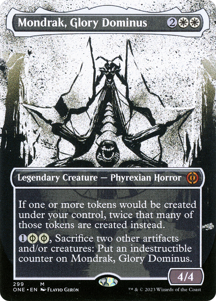 Mondrak, Glory Dominus (Borderless Ichor) [Phyrexia: All Will Be One] | Silver Goblin