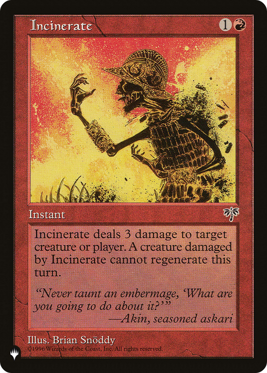 Incinerate (MIR-184)