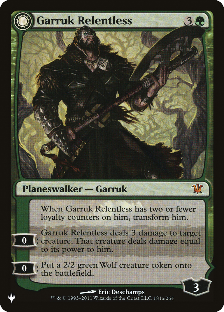 Garruk Relentless // Garruk, the Veil-Cursed [Secret Lair: From Cute to Brute] | Silver Goblin