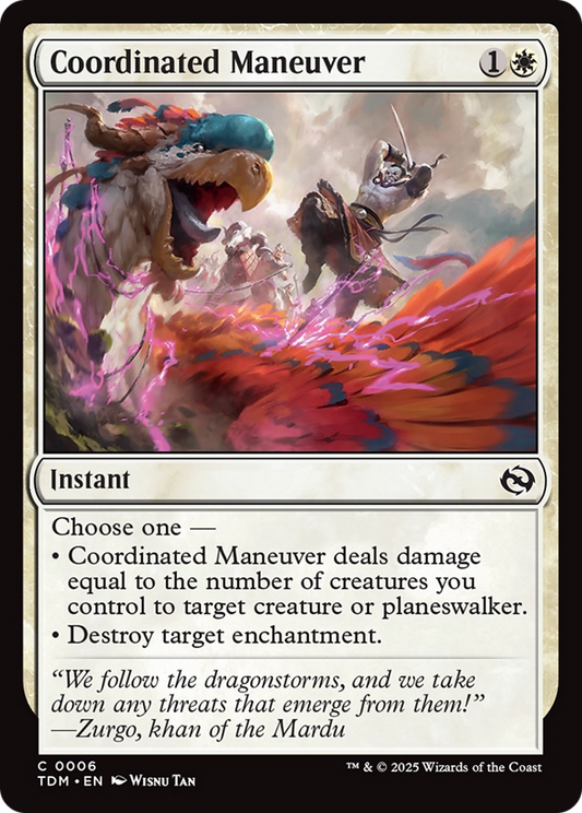 Coordinated Maneuver (006) Foil - Tarkir: Dragonstorm