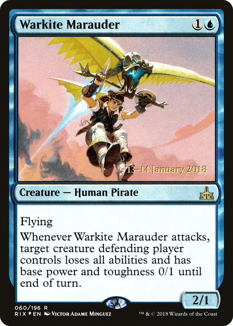 Warkite Marauder [Rivals of Ixalan Prerelease Promos] | Silver Goblin