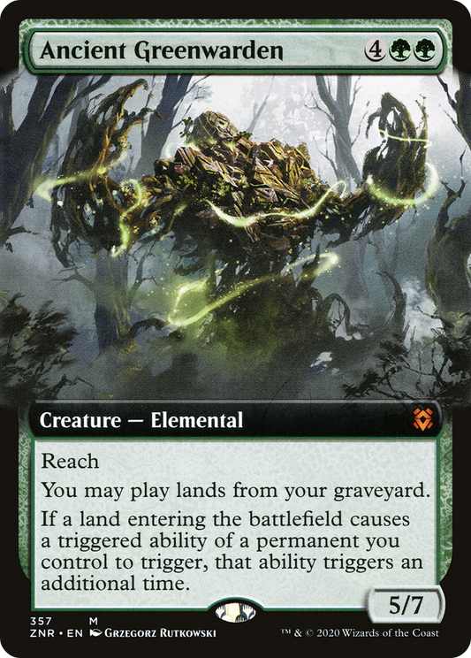 Ancient Greenwarden (Extended Art) [Zendikar Rising] Foil