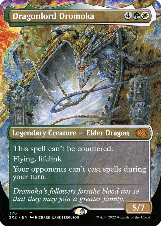 Dragonlord Dromoka (Borderless Alternate Art) [Double Masters 2022] Foil
