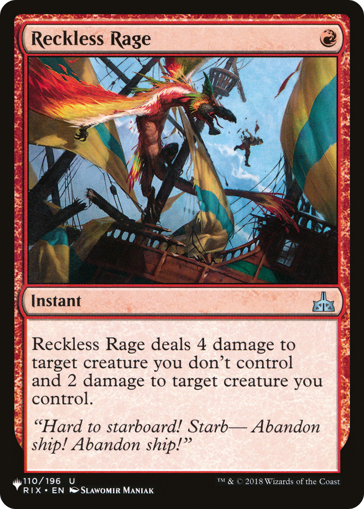 Reckless Rage [The List Reprints] | Silver Goblin