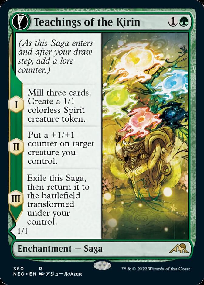 Teachings of the Kirin // Kirin-Touched Orochi (Showcase Soft Glow) [Kamigawa: Neon Dynasty] Foil