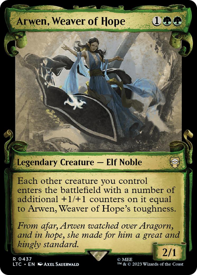 Arwen, Weaver of Hope [The Lord of the Rings: Tales of Middle-Earth Commander Showcase Scrolls] Foil