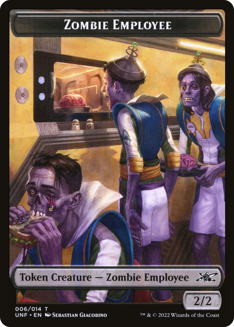 Zombie Employee Token [Unfinity Tokens] | Silver Goblin