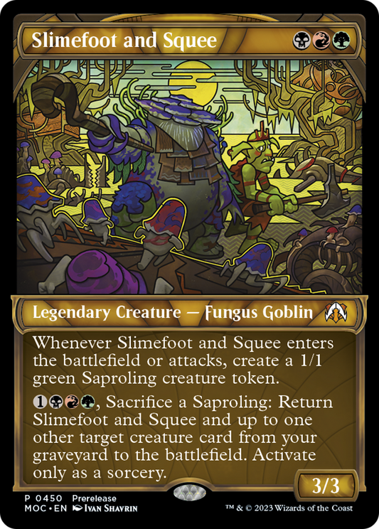 Slimefoot and Squee (Showcase Planar Booster Fun) [March of the Machine Commander] Foil