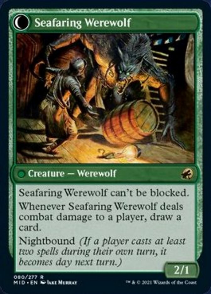 Suspicious Stowaway // Seafaring Werewolf [Innistrad: Midnight Hunt] | Silver Goblin