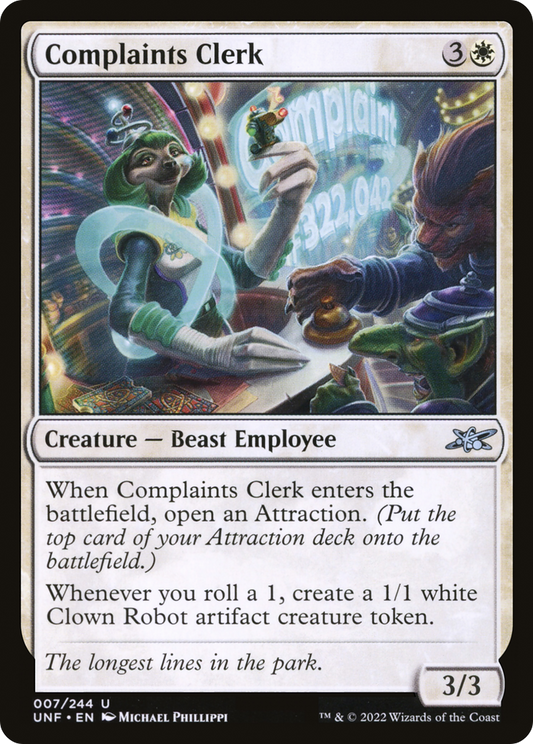 Complaints Clerk [Unfinity] Foil