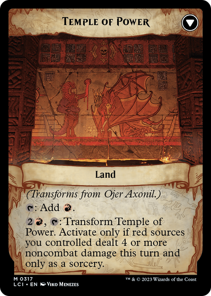 Ojer Axonil, Deepest Might // Temple of Power (Showcase) [The Lost Caverns of Ixalan] Foil