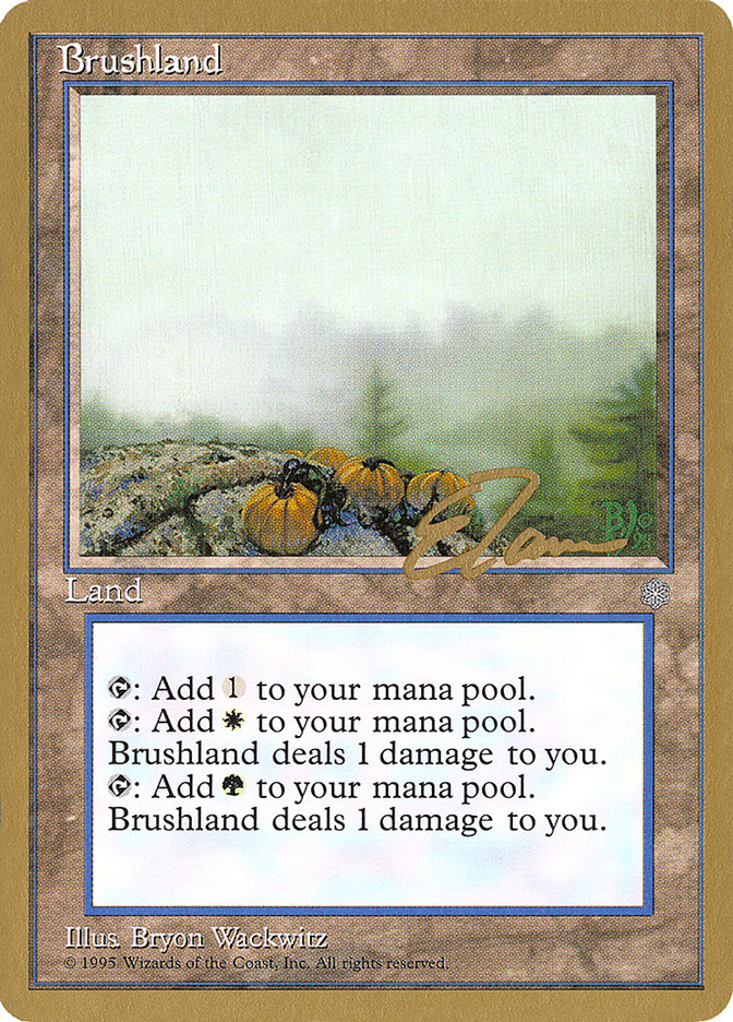 Brushland (Eric Tam) [Pro Tour Collector Set] | Silver Goblin