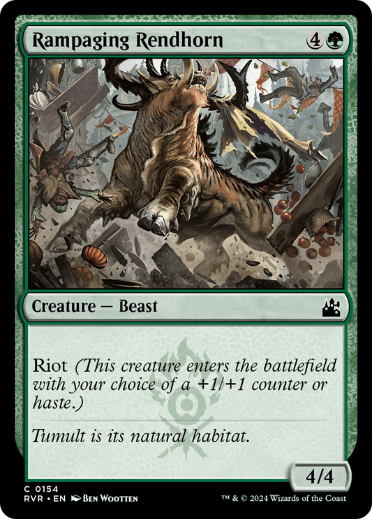 Rampaging Rendhorn [Ravnica Remastered] Foil