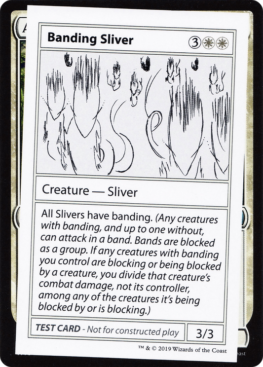 Banding Sliver (2021 Edition) [Mystery Booster Playtest Cards]