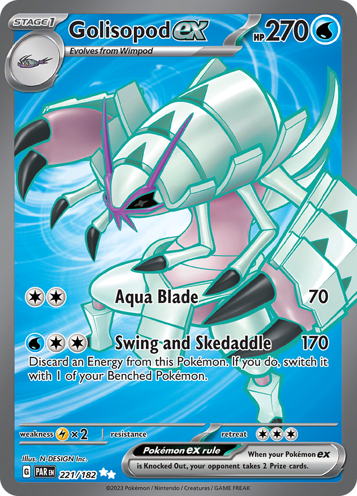 Golisopod ex (221/182) [Scarlet & Violet: Paradox Rift] | Silver Goblin