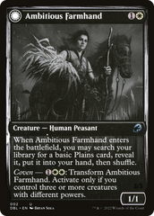 Ambitious Farmhand // Seasoned Cathar [Innistrad: Double Feature] | Silver Goblin