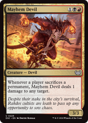 Mayhem Devil [Duskmourn: House of Horror Commander] | Silver Goblin