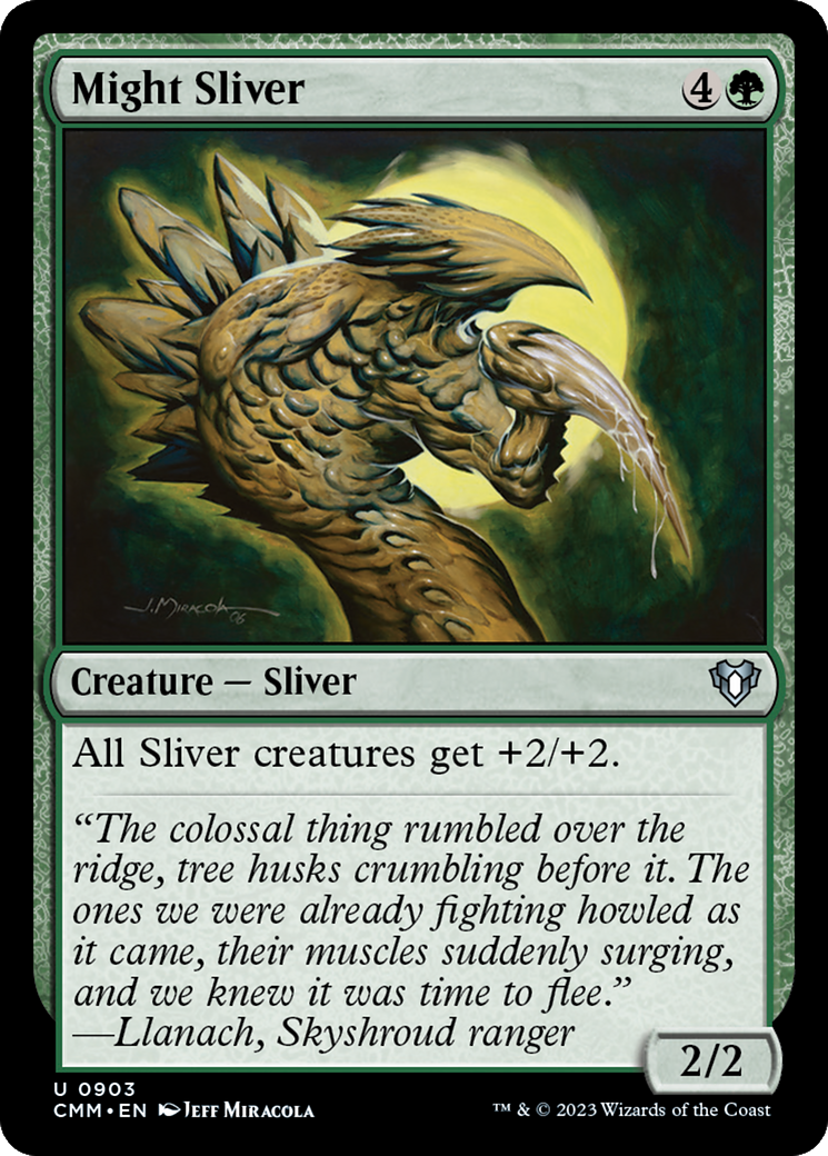 Might Sliver [Commander Masters] | Silver Goblin