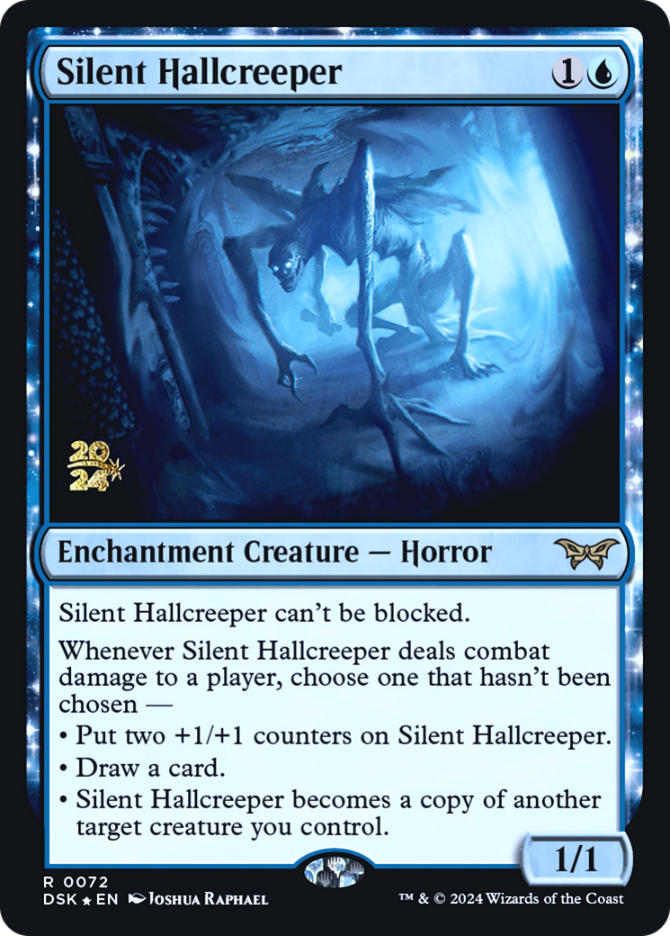 Silent Hallcreeper [Duskmourn: House of Horror Prerelease Promos] | Silver Goblin