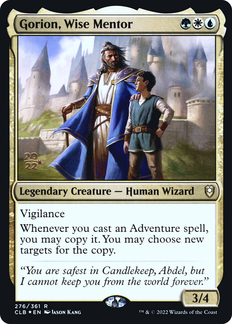 Gorion, Wise Mentor [Commander Legends: Battle for Baldur's Gate Prerelease Promos]