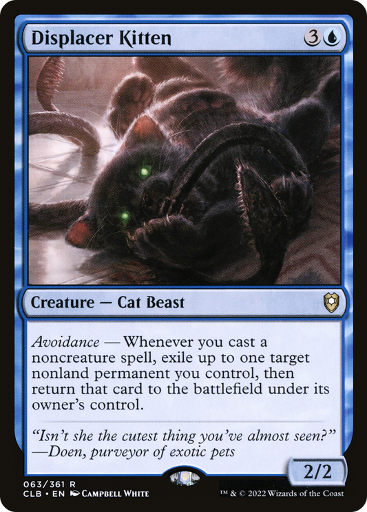 Displacer Kitten [Commander Legends: Battle for Baldur's Gate] Foil