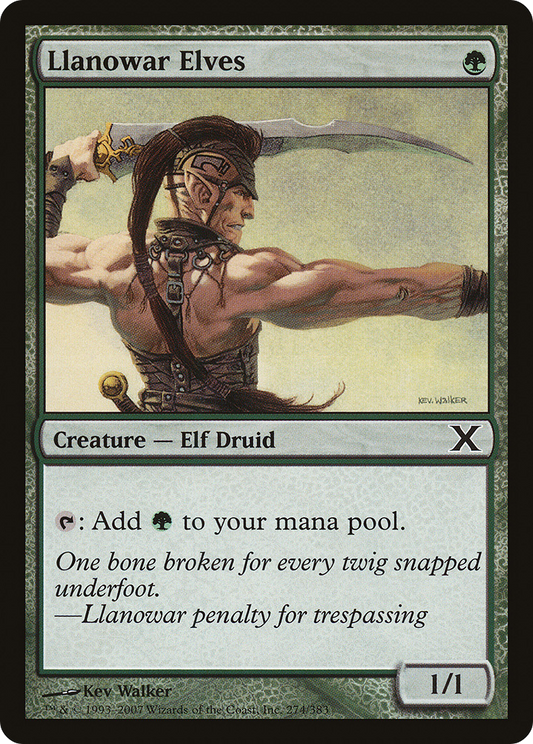 Llanowar Elves [Tenth Edition] Foil
