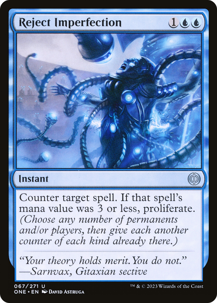 Reject Imperfection [Phyrexia: All Will Be One] Foil