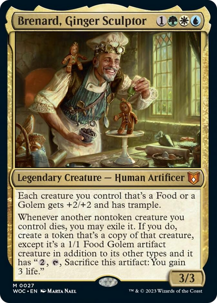 Brenard, Ginger Sculptor [Wilds of Eldraine Commander] | Silver Goblin