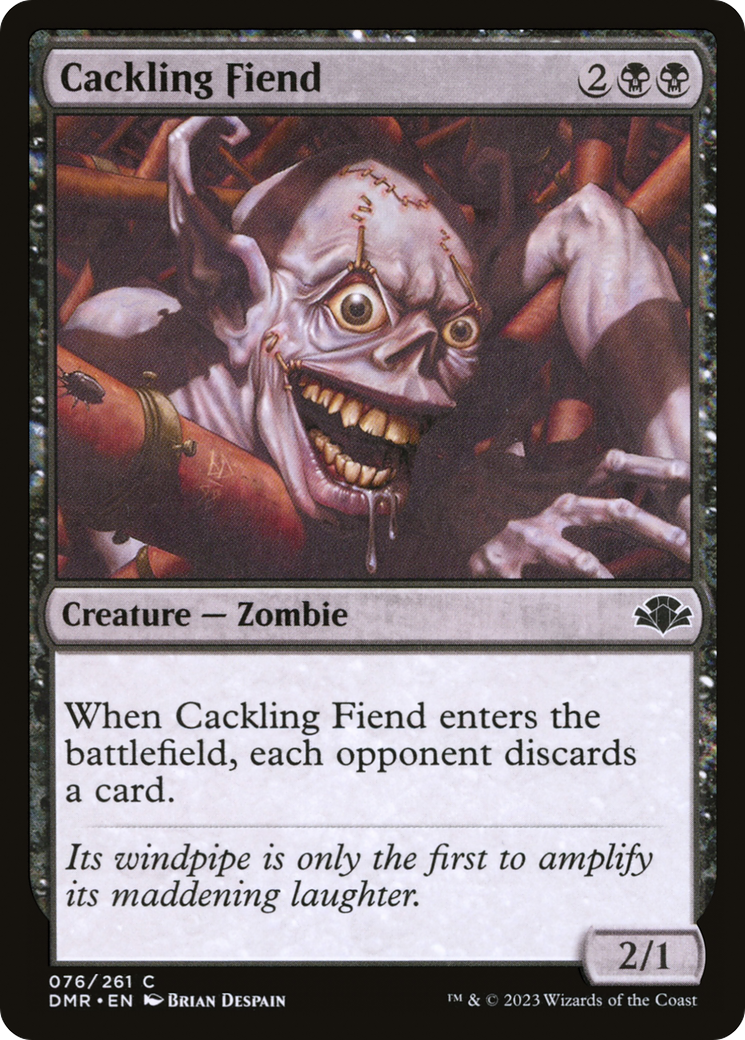 Cackling Fiend [Dominaria Remastered] | Silver Goblin