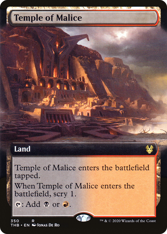 Temple of Malice (Extended Art) [Theros Beyond Death] Foil