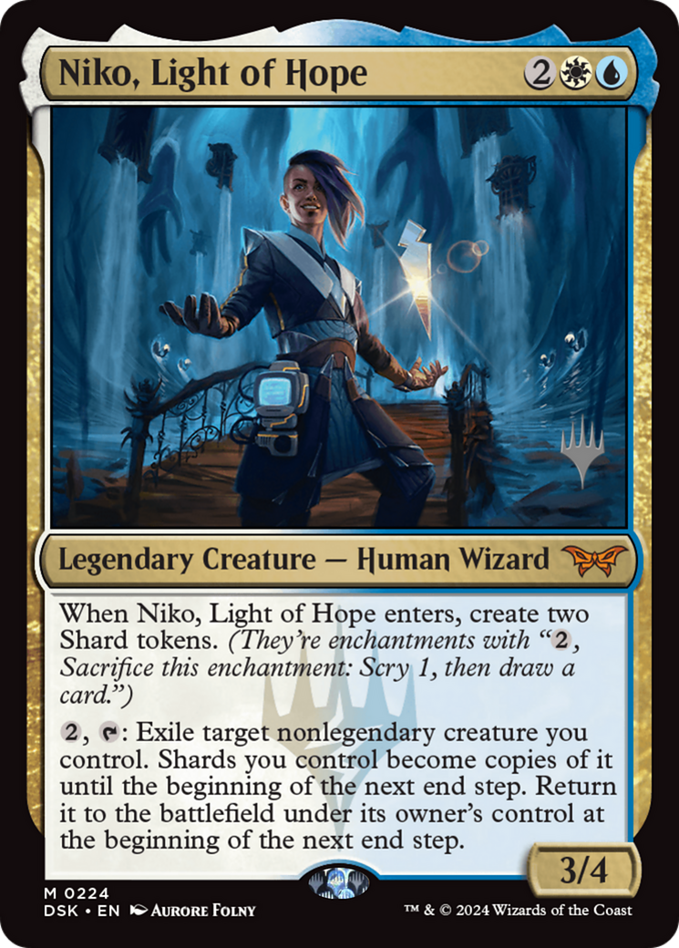 Niko, Light of Hope [Duskmourn: House of Horror Promos] Foil