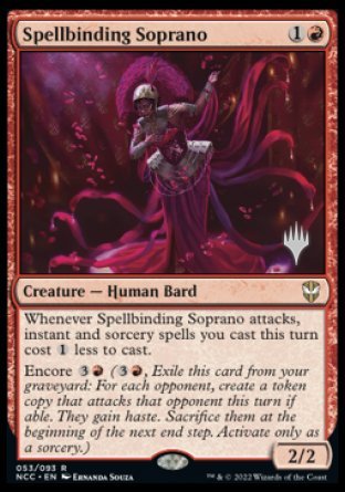 Spellbinding Soprano (Promo Pack) [Streets of New Capenna Commander Promos] | Silver Goblin