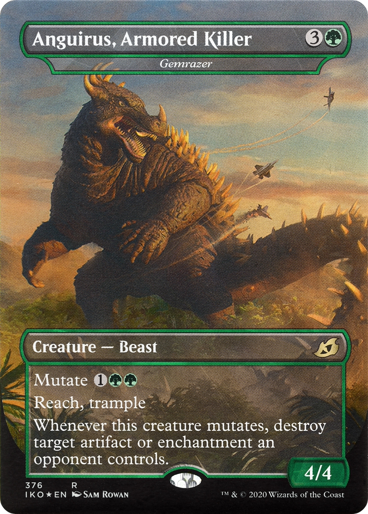 Gemrazer - Anguirus, Armored Killer (Extended Art) [Ikoria: Lair of Behemoths] Foil