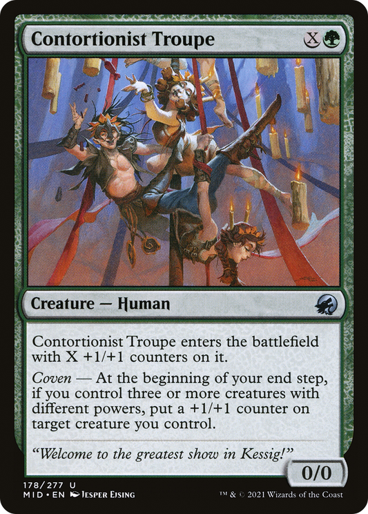 Contortionist Troupe [Innistrad: Midnight Hunt] Foil