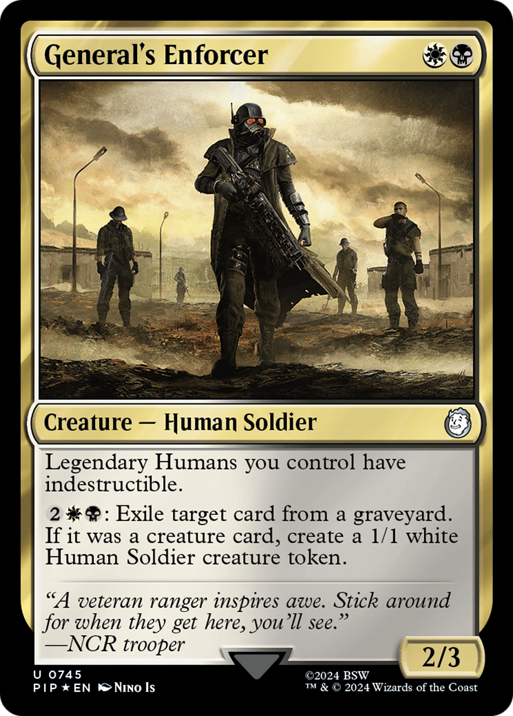 General's Enforcer (Surge Foil) [Fallout] | Silver Goblin