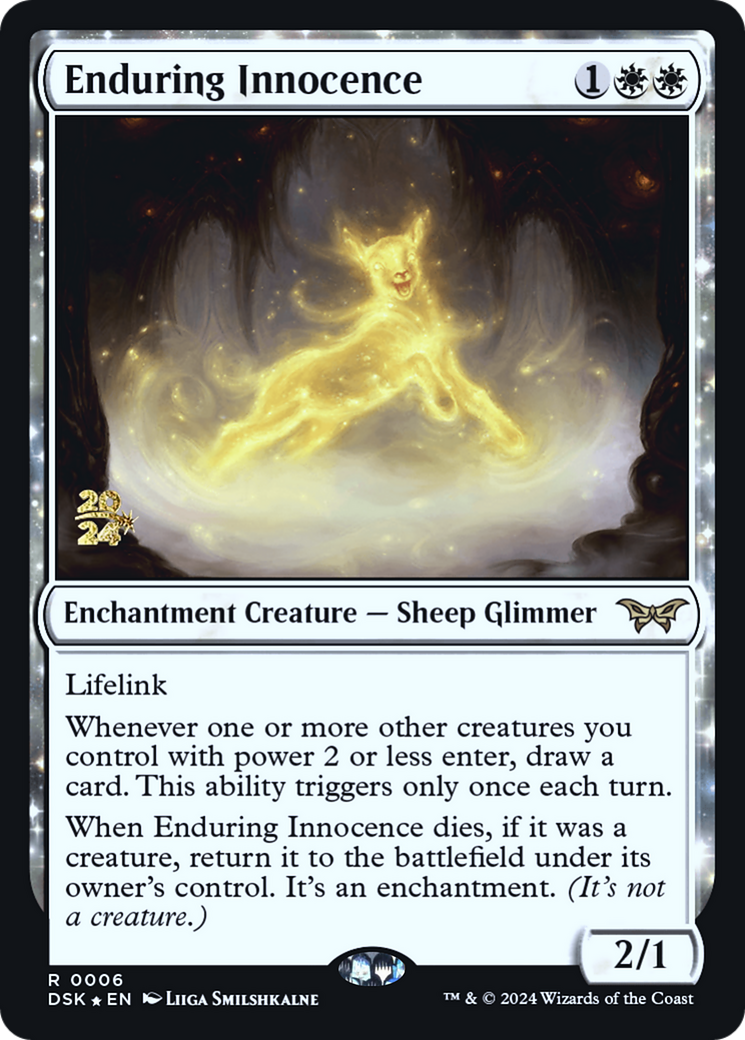 Enduring Innocence [Duskmourn: House of Horror Prerelease Promos] | Silver Goblin