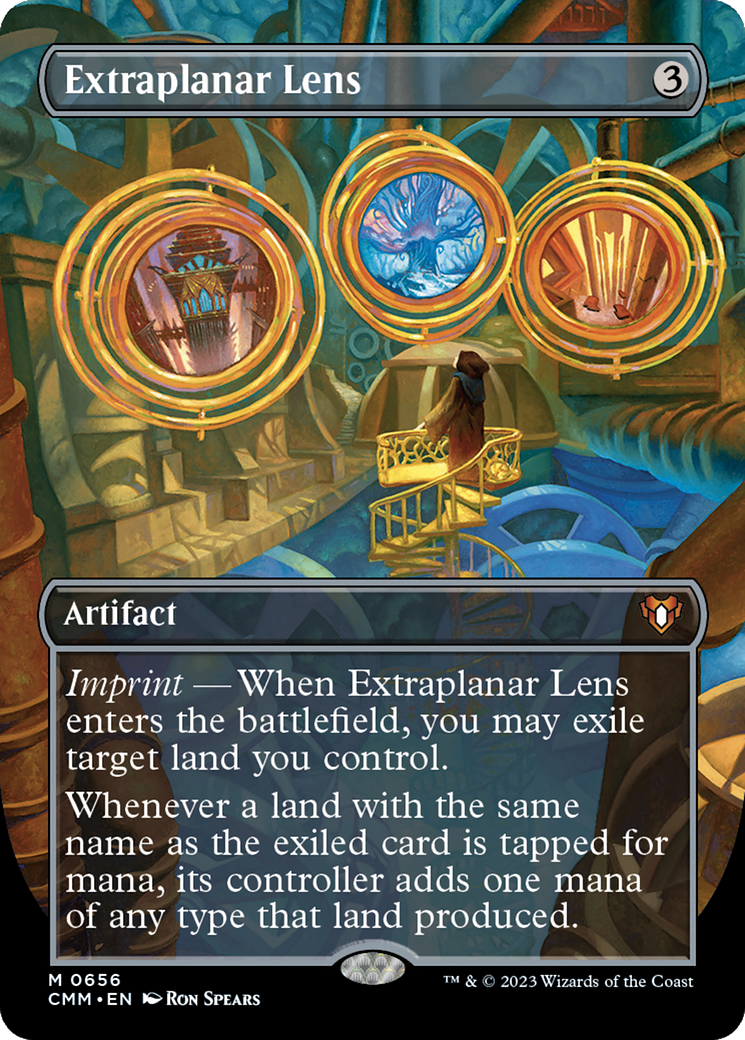 Extraplanar Lens (Borderless Alternate Art) [Commander Masters] Foil