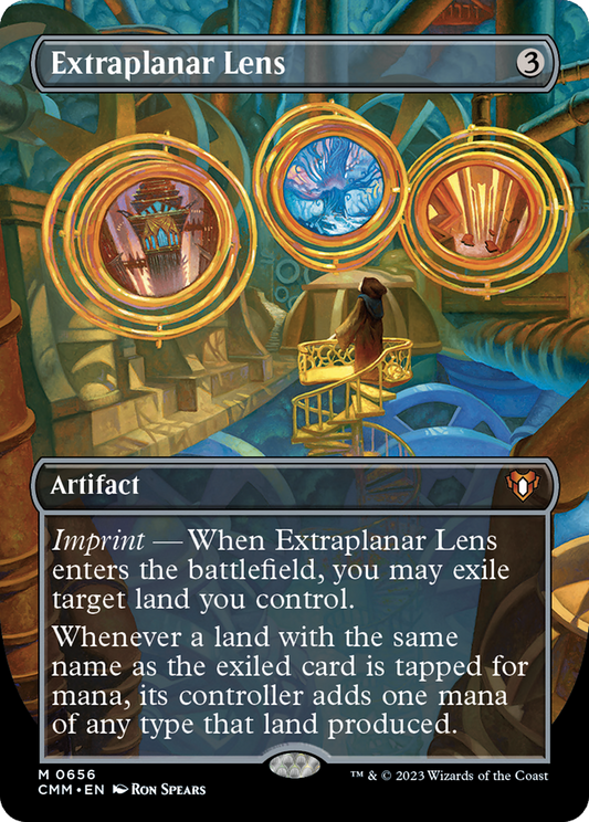 Extraplanar Lens (Borderless Alternate Art) [Commander Masters] Foil