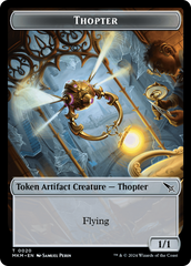 Thopter // Treasure Double-Sided Token [Murders at Karlov Manor Commander Tokens] | Silver Goblin