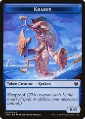 Human Soldier // Kraken Double-Sided Token [Theros Beyond Death Tokens] | Silver Goblin