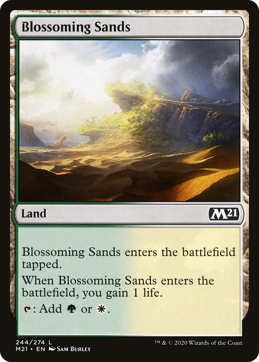 Blossoming Sands [Core Set 2021] Foil