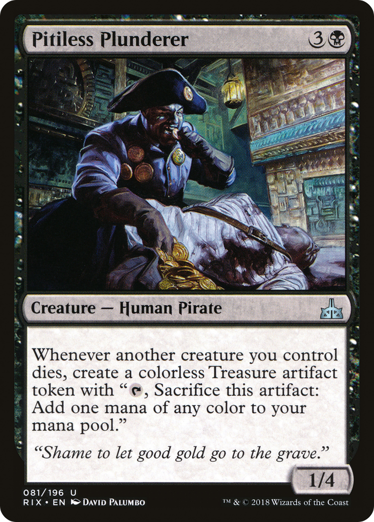 Pitiless Plunderer [Rivals of Ixalan] Foil