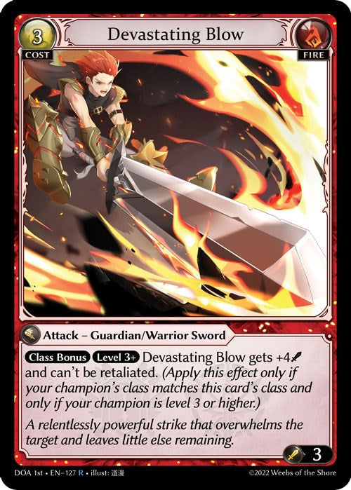 Devastating Blow (127) [Dawn of Ashes: 1st Edition] Foil