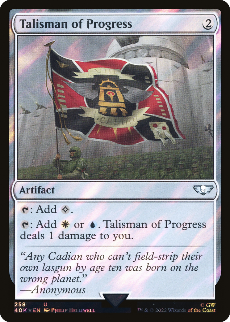 Talisman of Progress (Surge Foil) [Warhammer 40,000]