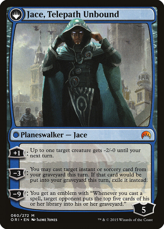 Jace, Vryn's Prodigy // Jace, Telepath Unbound [Magic Origins] Foil