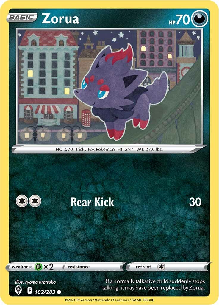 Zorua (102/203) [Sword & Shield: Evolving Skies] | Silver Goblin