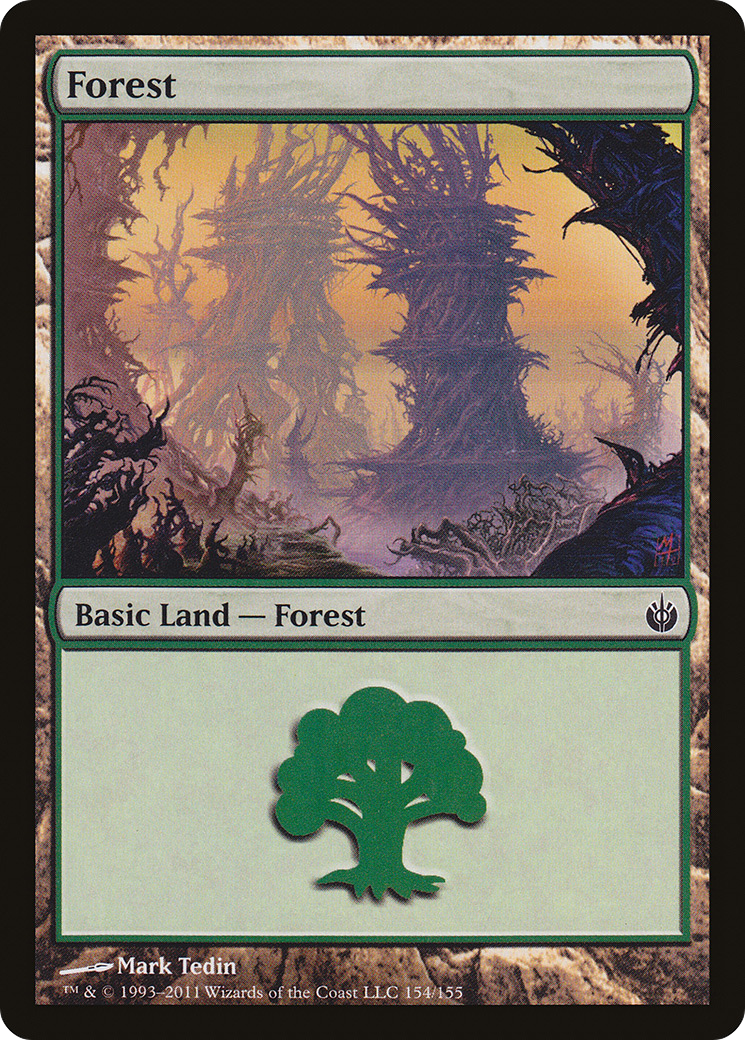 Forest (154) [Mirrodin Besieged] Foil