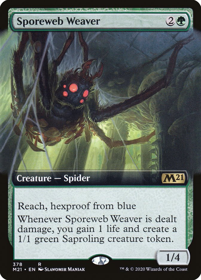 Sporeweb Weaver (Extended Art) [Core Set 2021] | Silver Goblin